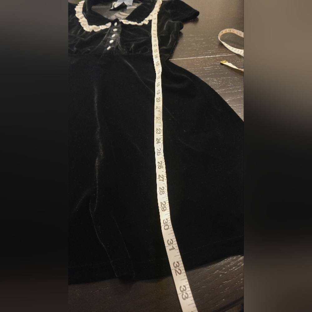NWT Killstar Every Mourning Dress, Black Velvet, Small - Picture 9 of 10